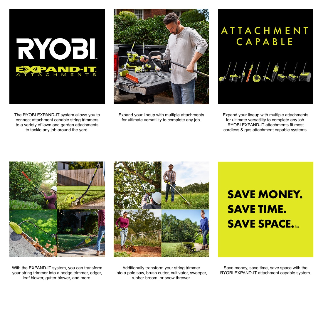 RYOBI 4-Stroke 30 cc Attachment Capable Straight Shaft Gas Trimmer